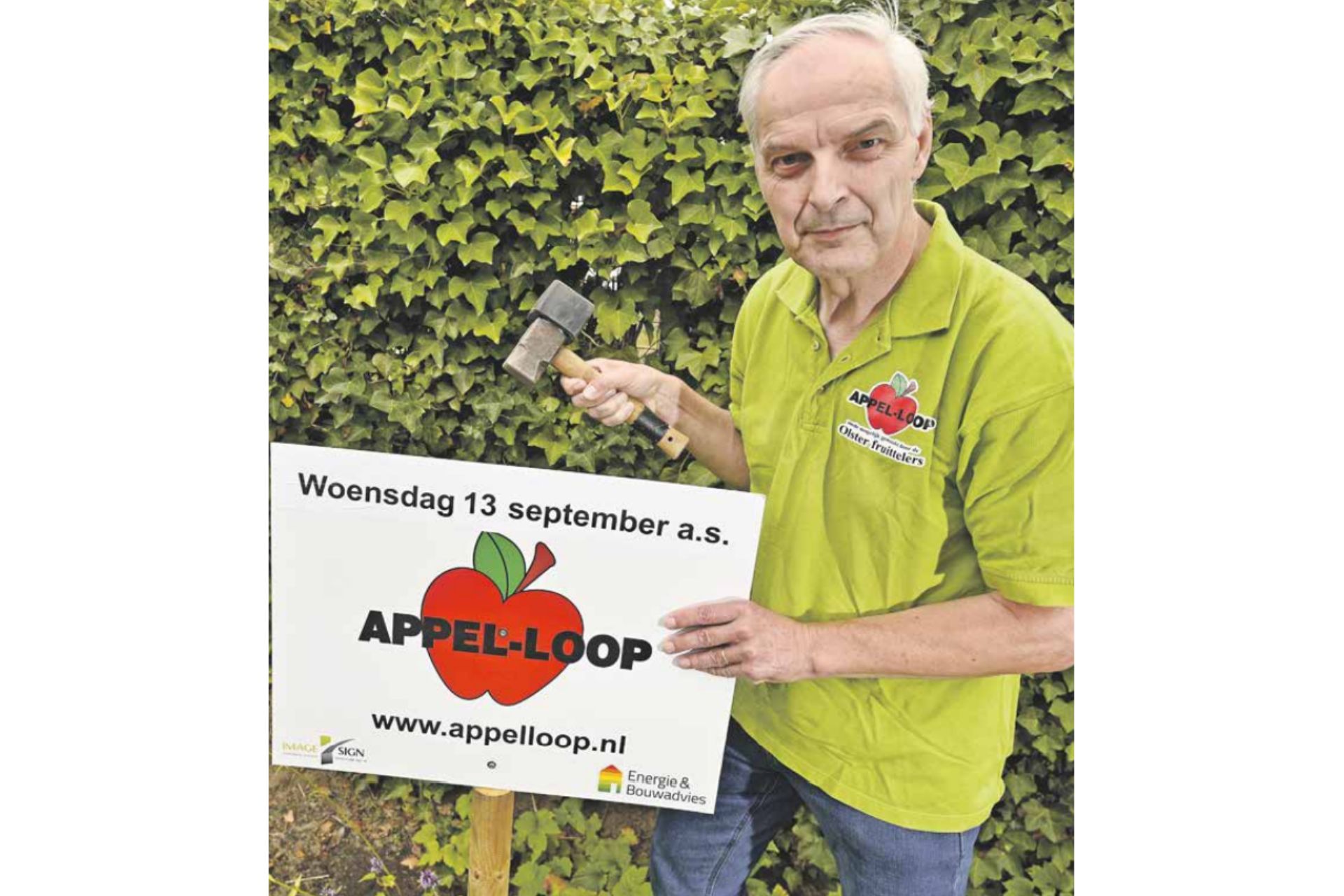 voorzitter appelloop Leo Pelgrom 25e editie appelloop hardloopwedstrijd